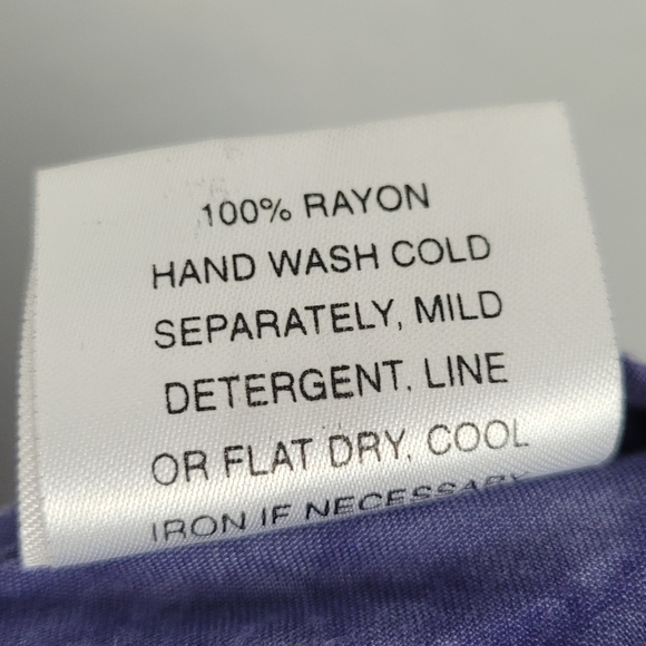 Young Fashion‎ Indonesian Fish Babydoll Rayon Sun Dress Smocked Purple Tropical - Picture 10 of 10